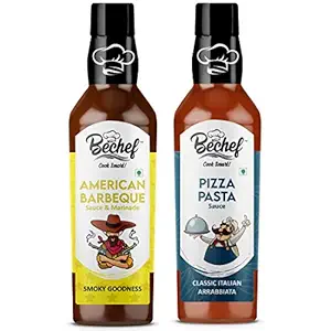 Bechef Pizza Pasta Burger Sauces :: Pizza Pasta Sauce (300g) & American Barbecue Sauce (300g)