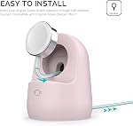 AhaStyle Charging Stand Dock [Supports Nightstand Mode ] Silicone for Apple Watch 8(2022)/7/6/5/4/3/2/1/ SE (45/44/42/41/40/38mm) (Pink)