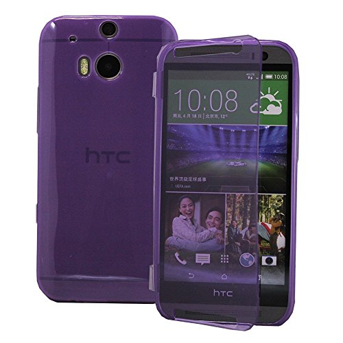 HCN PHONE HTC One (M8)/HTC Butterfly 2 Étui Coque silicone gel Portefeuille Livre rabat pour HTC One (M8)/HTC Butterfly 2 - VIOLET