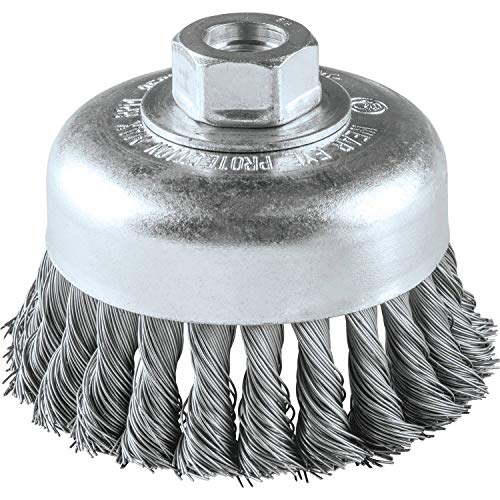 Image of Makita A-98463 4 inch Knot Wire Cup Brush, 5 /8 inch-11