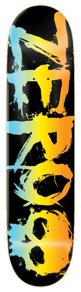 Amazon | ZERO(ゼロ) スケートボード デッキ BLOOD BLACK/RAINBOW D525