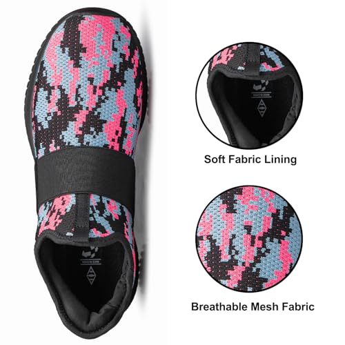 Womens Slip On Walking Shoes Non Slip Running Shoes Breathable Nurse Shoes Lightweight Workout Sneakers4