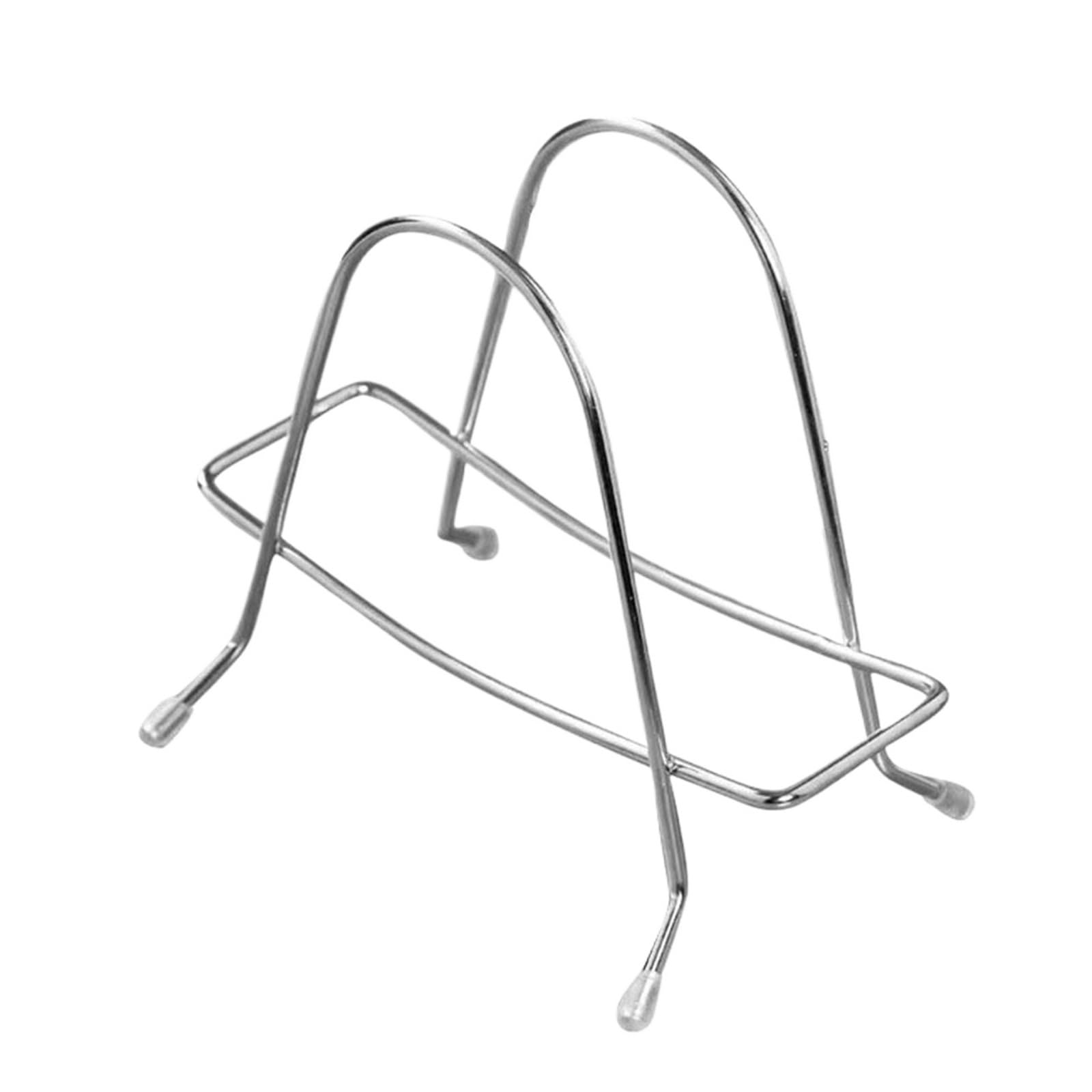 LYVQZPWLR Pot Lid Organizer Rack, Pan Lid Holder Pot Lid Organizer Cutting Board Holder Kitchen Shelf Dish Stand 1-Tier M