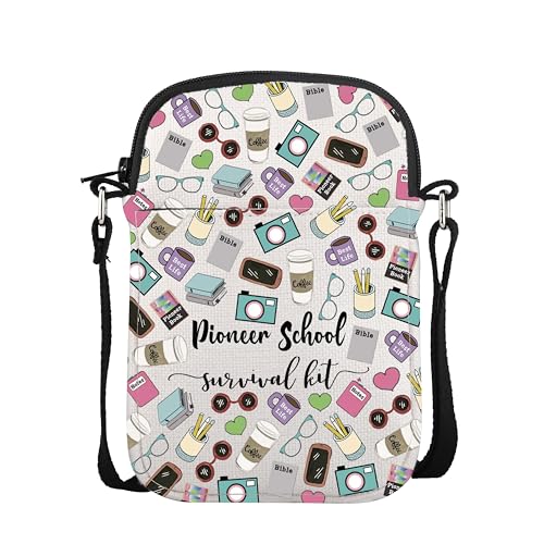 POFULL JW Gift Pioneer Gift for Pioneers JW Witnesses Best Life Pioneer Survival Kit Crossbody Bag