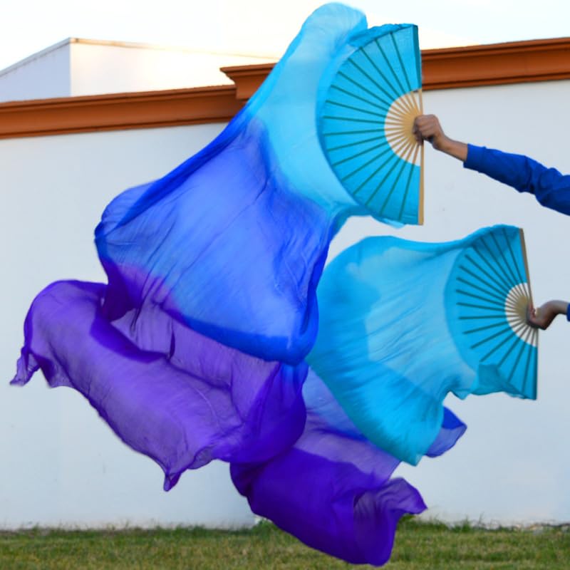 Éventails de Danse du Ventre en Soie Légère pour Valoriser Vos Gestes