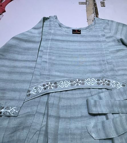 Image of DUMMY SHAPE Feeding Kurtis for Women Cotton Blend | Printed Pregnancy Flare Kurta with Dual Nursing Zippers to Pre & Post Partum | Maternity Dresses | Gifts for Pregnant Woman