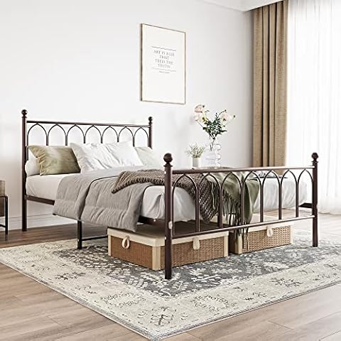 JURMERRY Marco de la Cama Plataforma metálica Cover