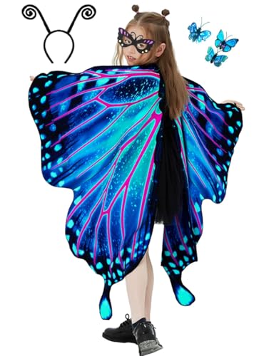 Disfraz completo alas de mariposa para niñas miniatura 3