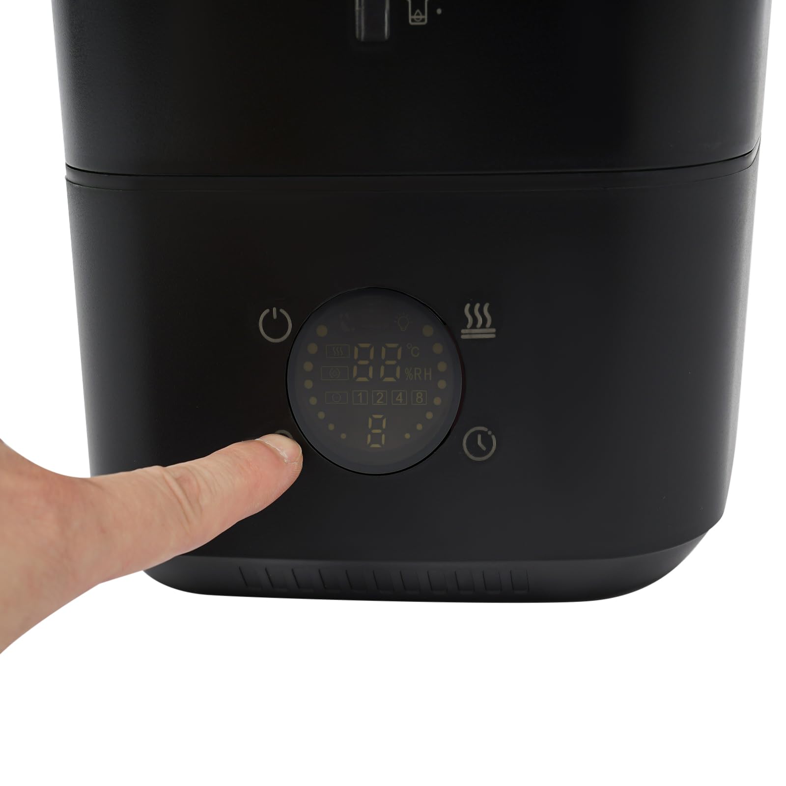 6L Smart Humidificador de aire para habitaciones grandes, niebla fría y caliente, para dormitorio, rango de control de humedad 45% – 90%, para dormitorio, habitación de los niños, plantas, apagado