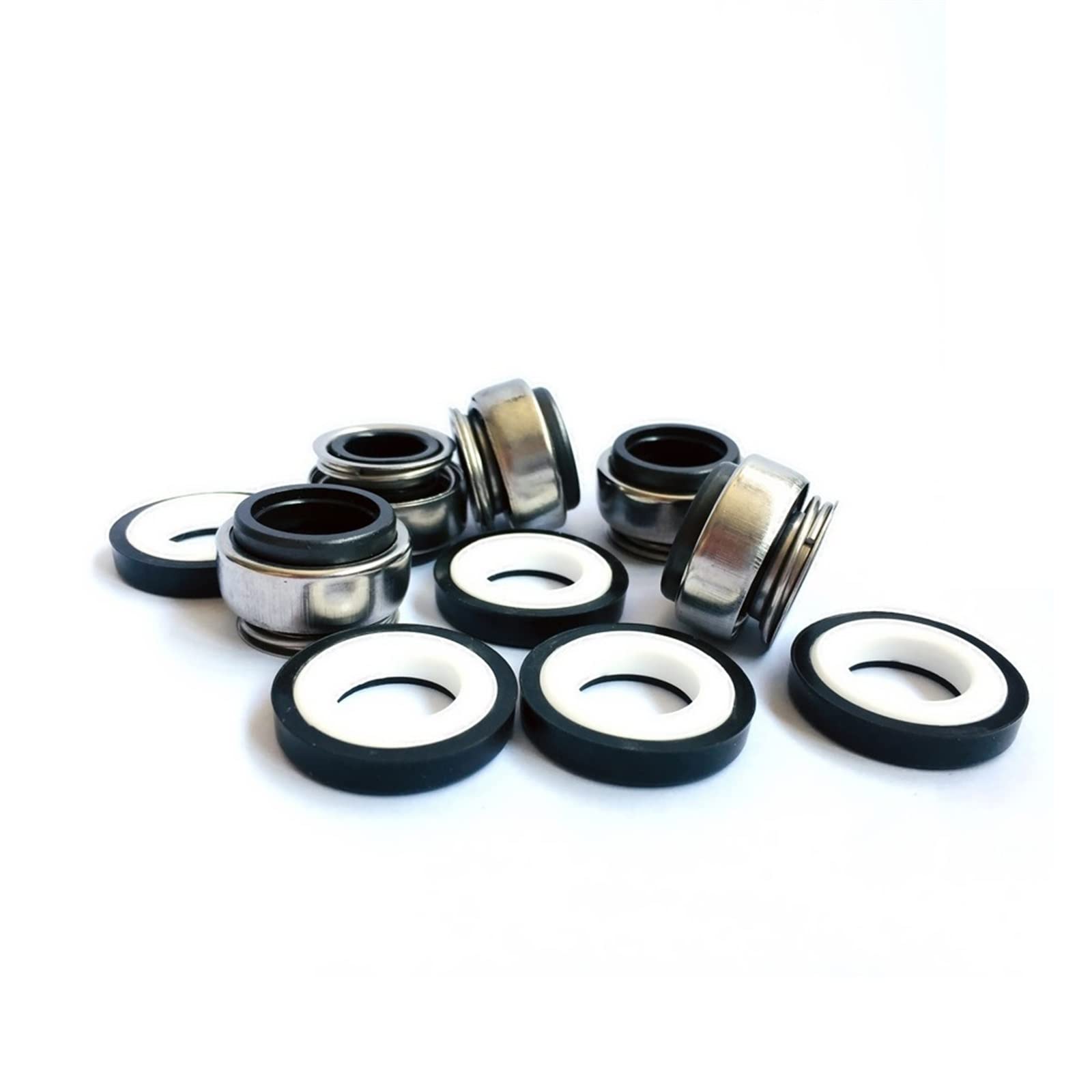 QRUYHBAJU 5pcs/lot 301-12 Mechanical Seals Shaft Size 12mm Coiled Spring Rubber Bellow Pump Mechanical Seal