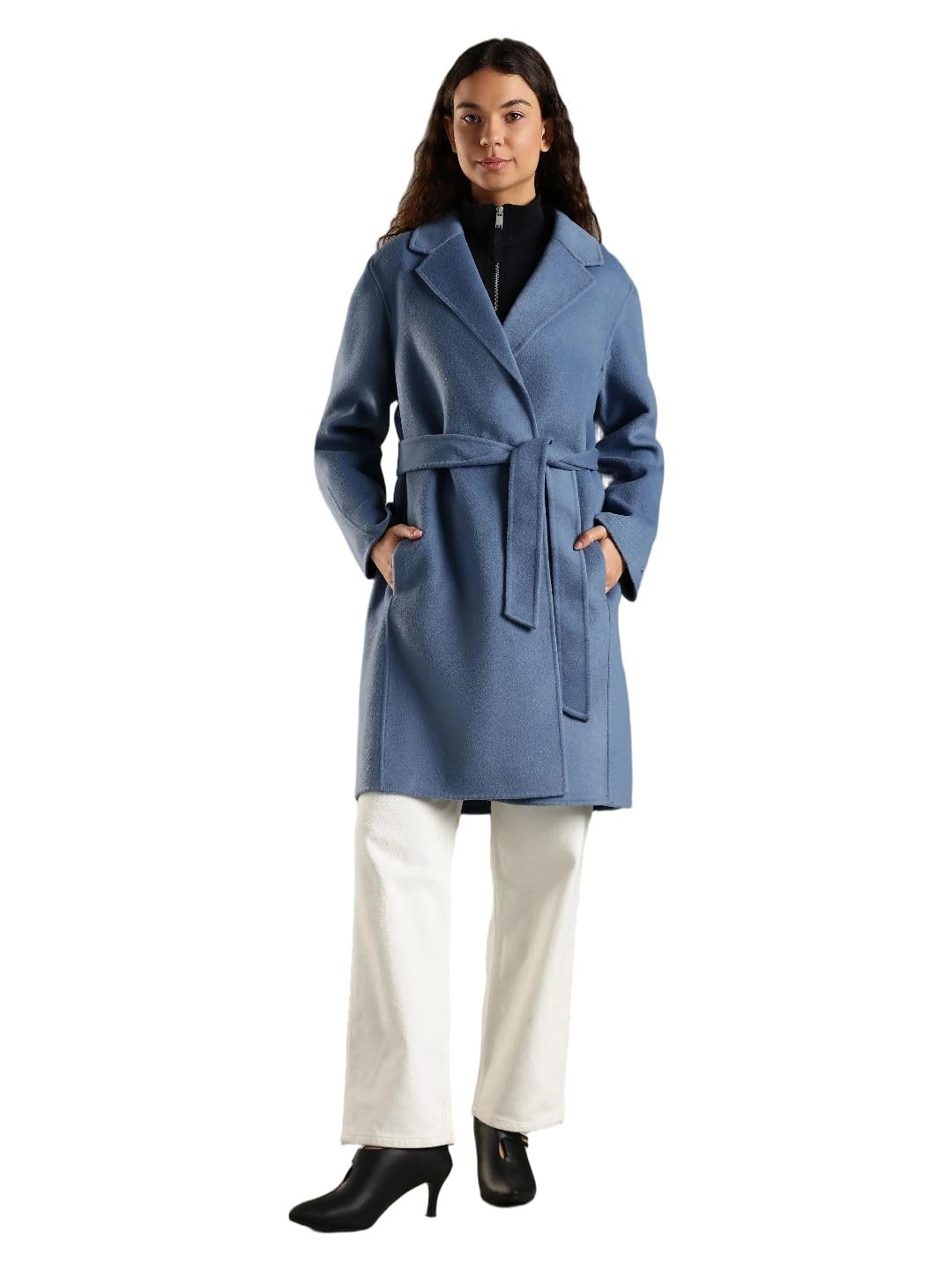 tommy hilfiger Regular fit wool notch collar trench coat-picture-35
