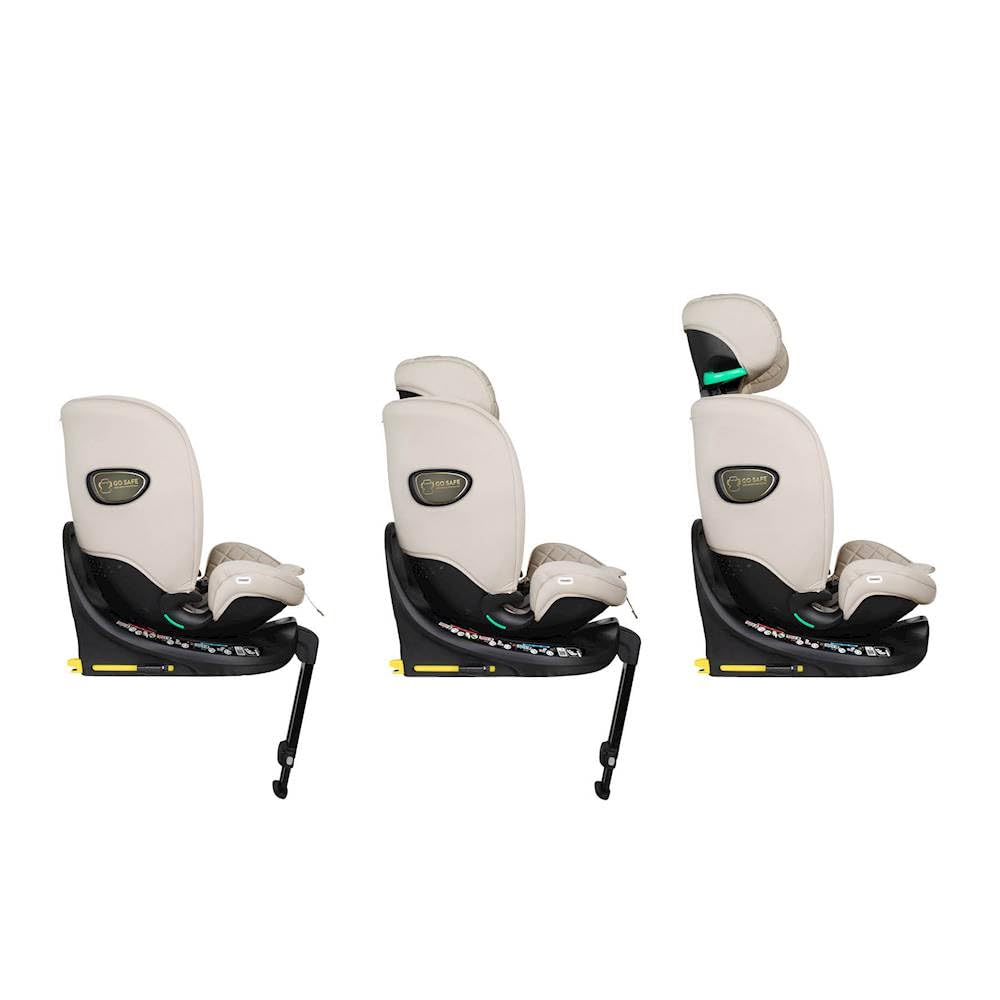 COSATTO All in All Extra i-Size - Seggiolino auto girevole a 360°, gruppo 0+123, 0-36 kg, 0-12 anni, Isofix, ERF, esclusivo sistema anti-fuga (Whisper)