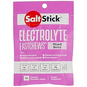 Saltstick Fastchews Electrolyte Replacement – Pack of 10 Chews (Mixed Berry)