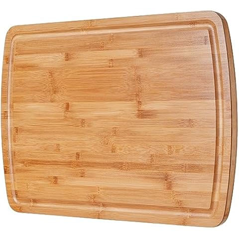 30 x 20 Inch Extra Large Bamboo Cutting Boards - BEZIA 3XL Stove Top Cover Chopping Board - Meat Cutting Board for BBQ - Turkey Carving Board - Extra Large Charcuterie Boards with Juice Groove Cover