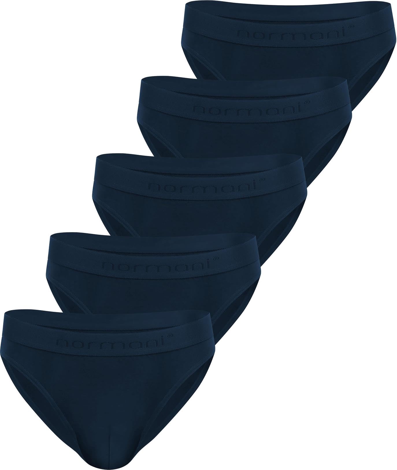 normani 5er Pack Herren Slips Unterhosen aus klimaregulierender Bio-Baumwolle mit Elasthan