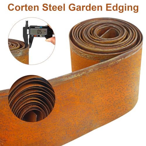 Meyoppm 717717543620 Steel Garden Edging 5.5 Inch X 32.8' thumb #1