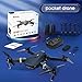 Quadcopter Drone With Camera Live Video, EACHINE E58 WiFi FPV Quadcopter with 120° FOV 720P HD Camera Foldable Drone RTF -25 mins flight time, Altitude Hold, One Key Take Off/Landing,（3Pcs Batteries）