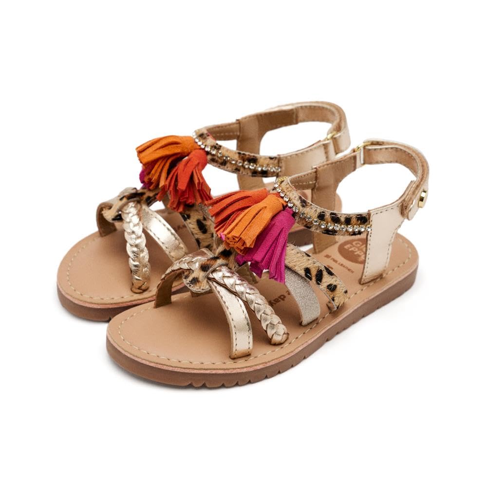 GIOSEPPO Medfield Flat Sandal, Multicoloured, 13.5 UK Child
