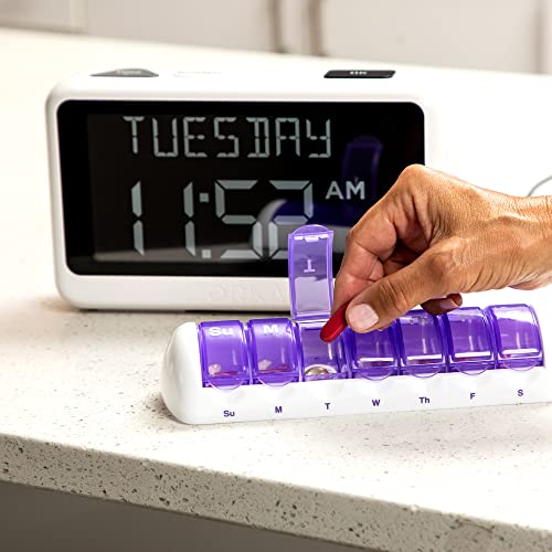 Voice-Recordable Extra-Large Medication Reminder Clock