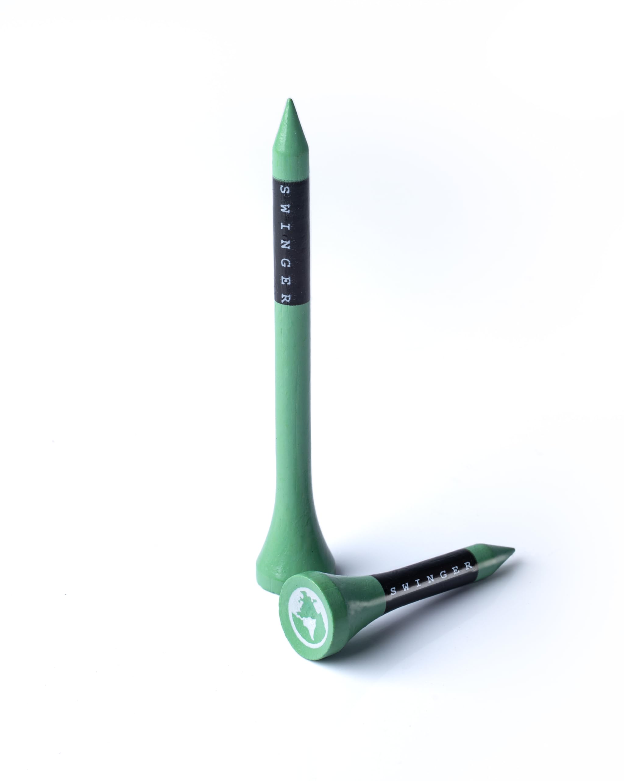 Green Swing Special Edition Mixed Box of 70mm & 38mm Bamboo Golf Tees - Image 3