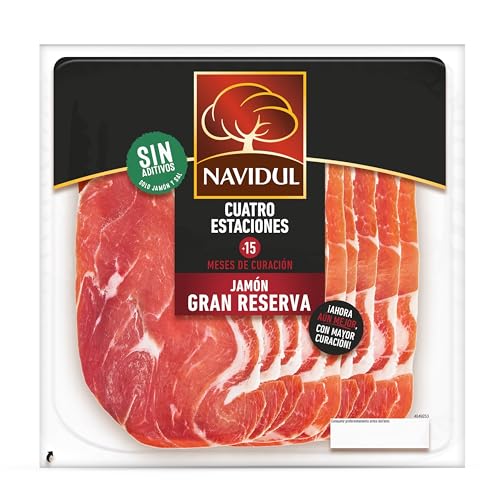 Navidul Jamón Curado Reserva Cuatro Estaciones Loncha Maxi, 138g