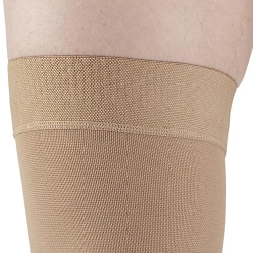 Ames Walker AW Style 205 Medical Support 20-30 mmHg Firm Compression Closed Toe Thigh High Stockings w/Band Beige Small4