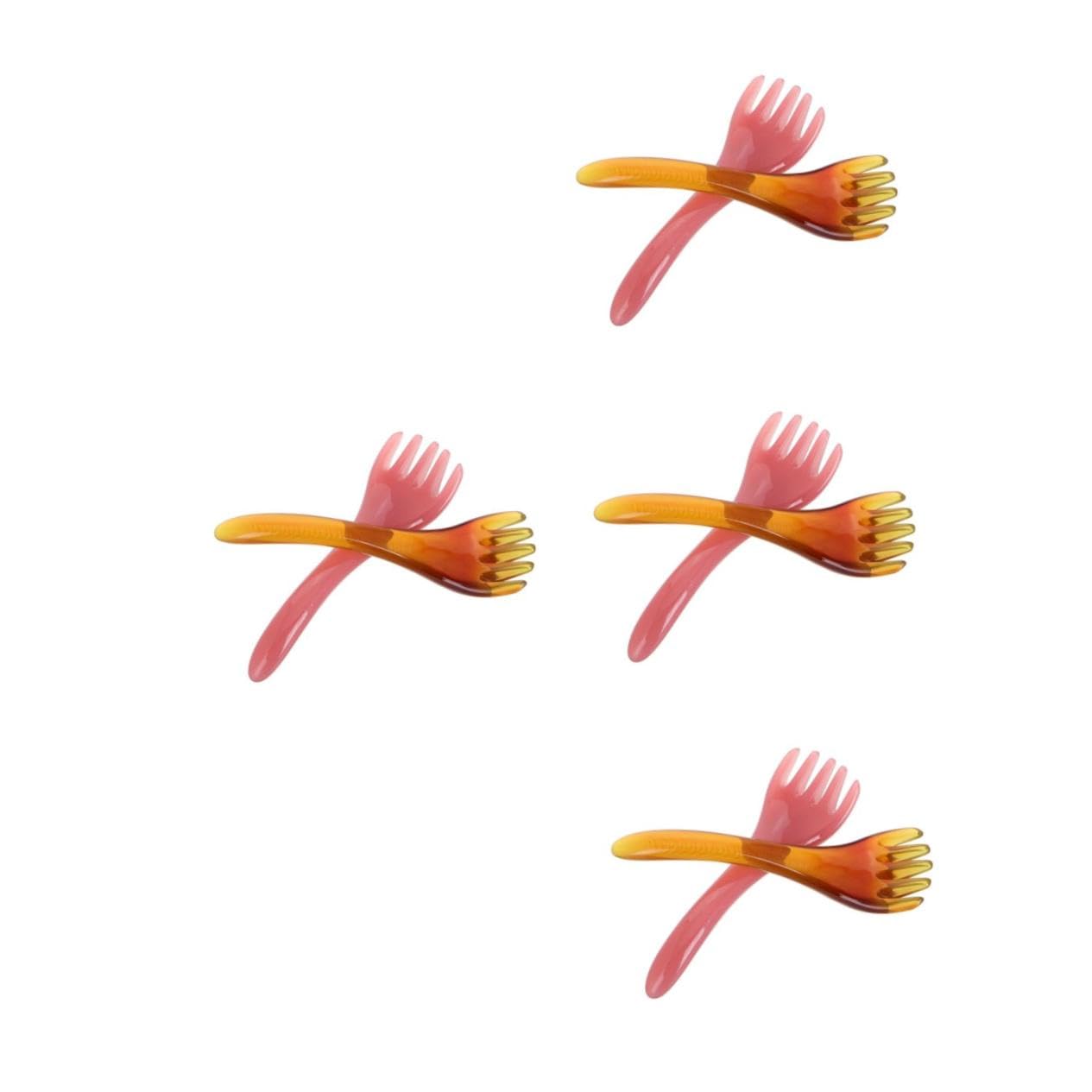 FRCOLOR4sets Scalp Massager Brush Kits Set Scalp Massager Face Comb Hair Scratcher Massage Pocket Combs 2pcs*4