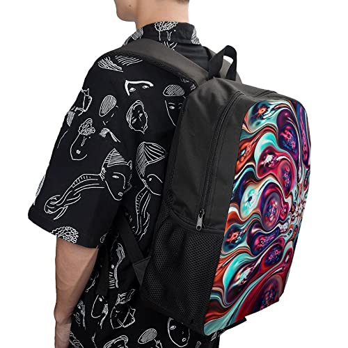 Sac à dos sac à dos décontracté imprimé 3D grand format - 4