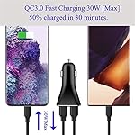 USB-Car-Charger-Adapter-QC-30-Fast-car-Charger-4-Port-Multi-96-Amp-48W-Rapid-Car-Charger-Compatible-with-iPhone-131211-Pro-Max-Samsung-Galaxy-S20-UltraNote20-LG-Pixel-and-More2PACK