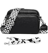 Lishang Crossbody Bag Damen Breiter Gurt Leder Umhängetasche Brusttasche Damen Handtasche Moderne...