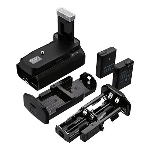 Powerextra Battery Grip + 2 × High Capacity 1500mAh EN-EL14/EN-EL14A Battery + AA-Size