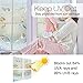 rabbitgoo Window Privacy Film, Decorative Rainbow Window Film, Static Cling Prism Stained Glass Sticker, Anti-UV Front Door Glass Covering for Home, 35 x 78.7 inches