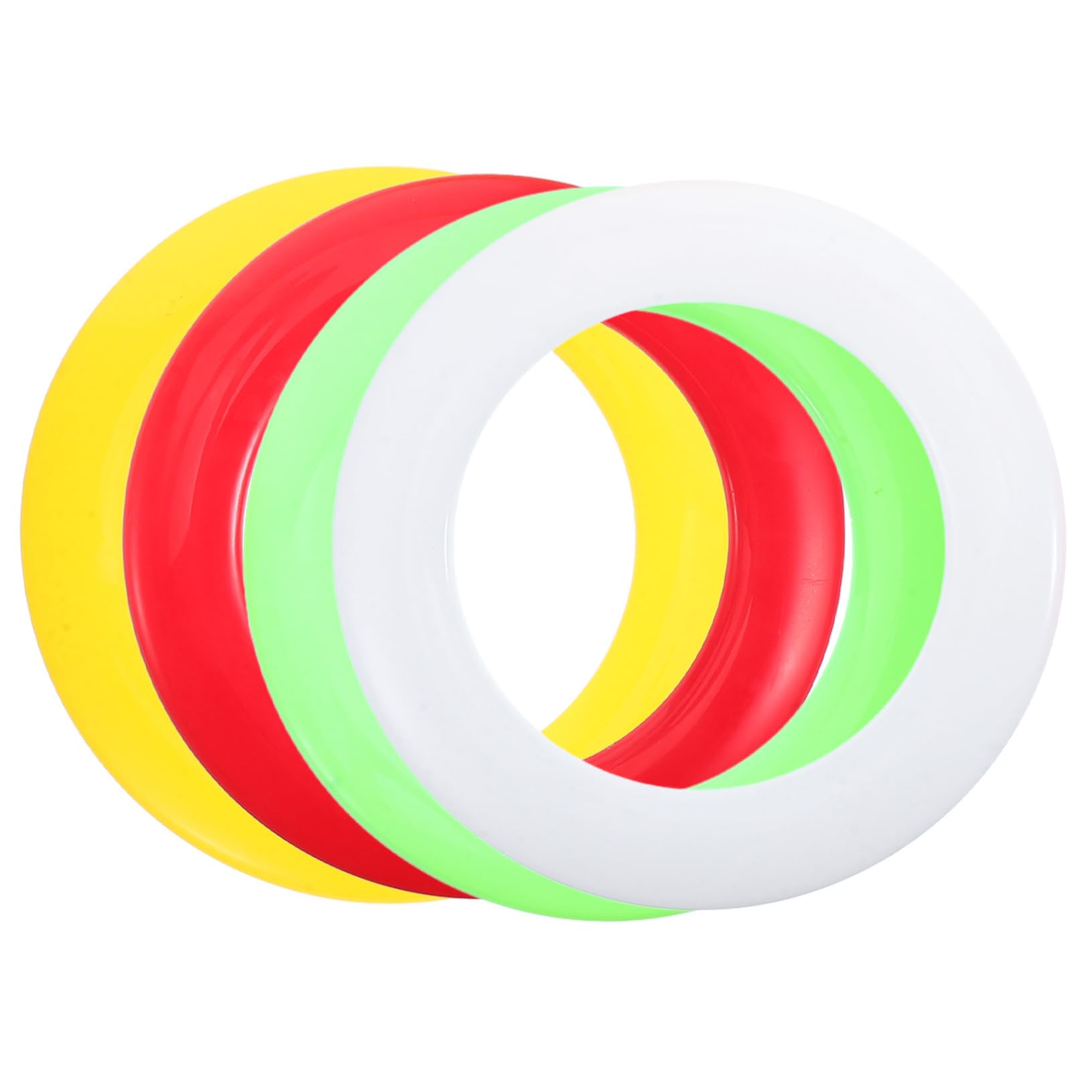 Milisten 4pcs Beach Flying Disc Hollow Lightweight Flying Rings for Outdoor Fun Durable Discs for Family Activities for Beach and Games