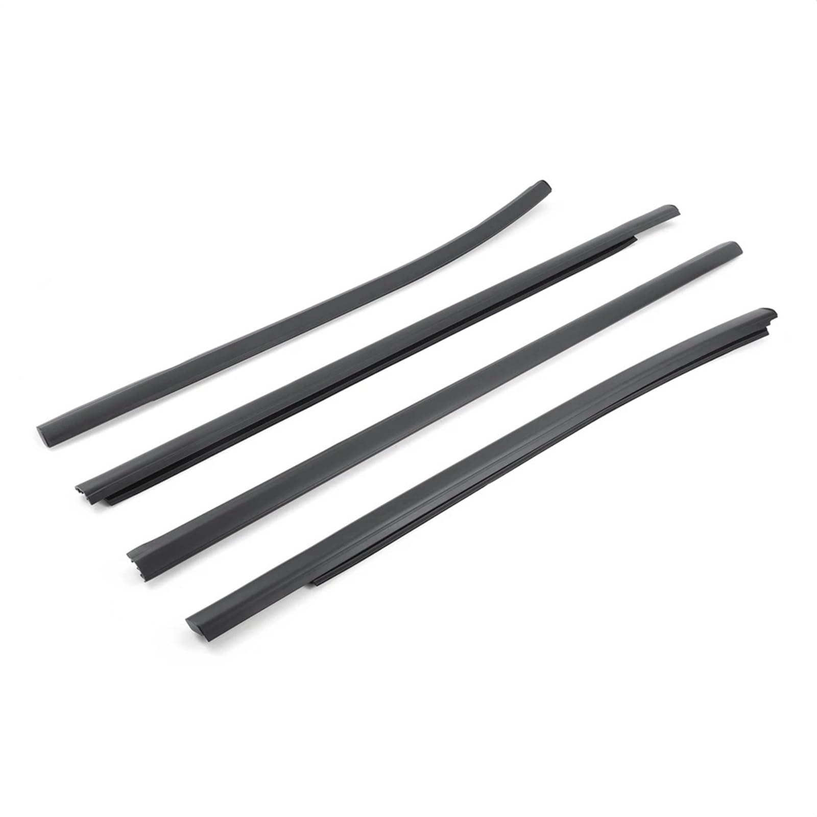 Lkhjdbiy One Color Car Edge Fit For Ranger Px Xlt 2012-2021 Car Sealing Strips 4Door Outer Window Rubber Seals Weather Strip