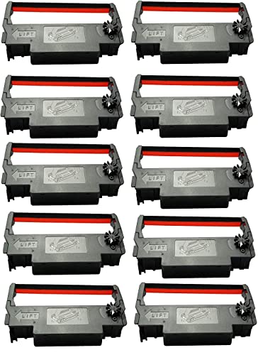 Image of Ep ERC 38 Cartridge Ribbon Compatible for Epson TM-300,TM U210D,TM U220D TM-U220 TM-U220-B (REB & Black 10)