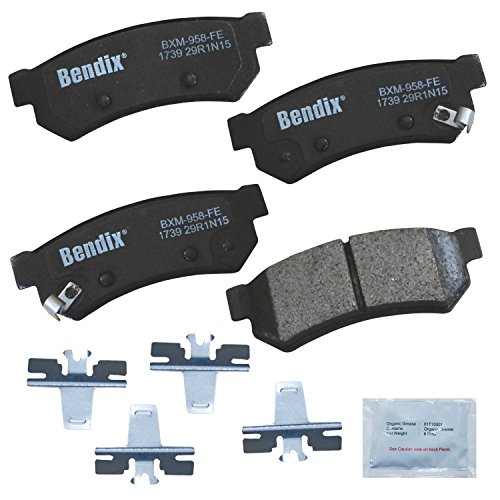 Image of Bendix Priority1 CFM1739 Semi-Metallic Rear Brake Pads for Chevrolet Spark EV 2016-2014