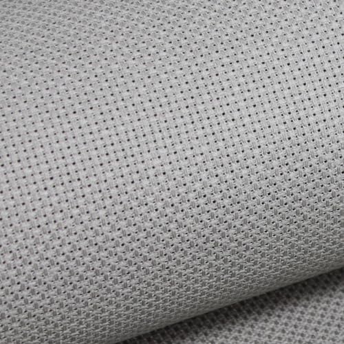Image of KCS 59 inch x 1 Yard 14ct Counted Cotton Aida Cloth Cross Stitch Fabric (Medium Grey)