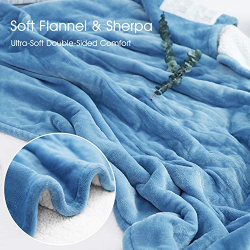 Electric Heated Blanket Twin Size 62\"x 84\" Flannel & Shu Velveteen Reversible, Fast Heating and for Full Body Warming with 10 Hours Auto Off & 4 Heat Settings, Machine Washable, Home Office Use