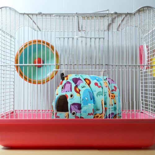 Nichoir suspendu pour oiseaux avec nid chaud coton et polyester - 6