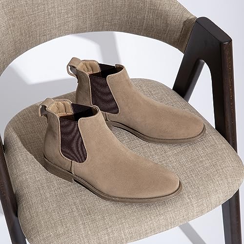 Jousen Men's Chelsea Boots Suede Casual3