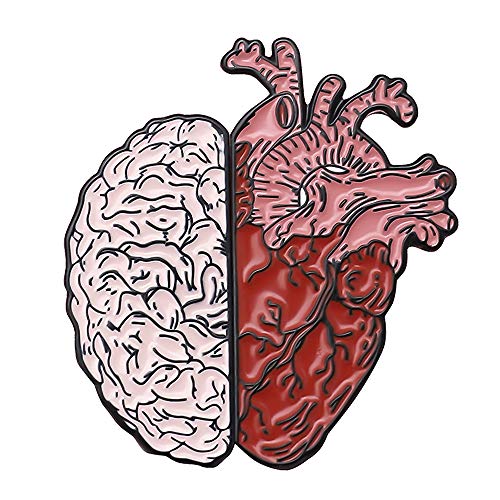QIHOO Heart Enamel Lapel Pins - Pin Badges for Patches Clothes, Bags, Backpacks