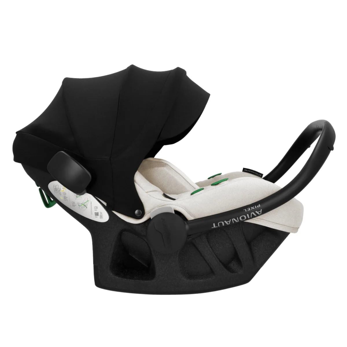 Avionaut Pixel Pro 2.0 C Siège Auto Bébé Groupe 0+ (0–13 kg, 40–86 cm)– Le Plus Léger du Marché, Ergonomique, Certifié AGR, Compatible ISOFIX (Beige)