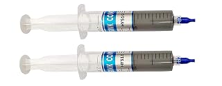 AASHIE N HOME'S Silicone Compounds Thermal Grease Paste ISOL 6 Heat Sink Compound for CPU and Chipsets Graphics Card LED IC (Grey, 30 g) pack of 2
