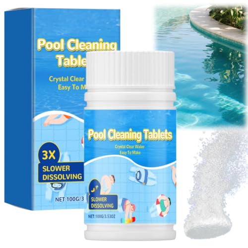 Pool Cleaning Tablets 100g – Kleine Chlortabletten für Mini...