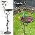 Aifeorzo Metal Bird Baths for Outdoors, 44" Height Cast Iron Pedestal Bird Bath and Feeder, Vintage Sturdy Heavy Duty Birdbath Bowl, Tall Floral Accents Birdbaths for Garden Yard Patio Porch Decor