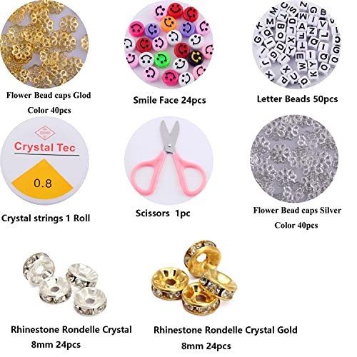 Eswala Glass Crystal Beads Kit For Bracelet Jewelry Making 480Pcs 8Mm 12Colors Loose Round Bead With Accessories, Healing Chakra Box Diy Beading Necklace Suitable For Beginners (Glass Beads Kit Jade) #TOP2