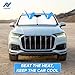 Autovir Car Windshield Sun Shade Foldable | Front Windshield Shade for Sun, Heat and UV Rays | Sunshade for Car Front Window and Interior Sun Protection | Medium (28 x 31 inches)