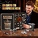 Whiskey Advent Calendar 2025 for Men, 24-Day Bourbon Smoker Infuser Kit for Cocktail and whisky Lovers, Perfect Christmas and Holiday Gift for Husband, Dad, Boyfriend, Him(NO BUTANE)