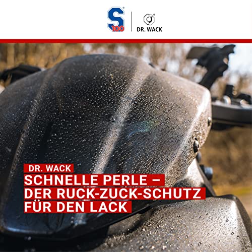 Dr. Wack – S100 Motorrad Schnellwachs 500 ml I Premium Motorrad-Wachs für monatelangen Abperl Effekt, Glanz & Lackschutz I Für alle Lacke & Kunststoffe I Hochwertige Motorradpflege, 2440, Schwarz