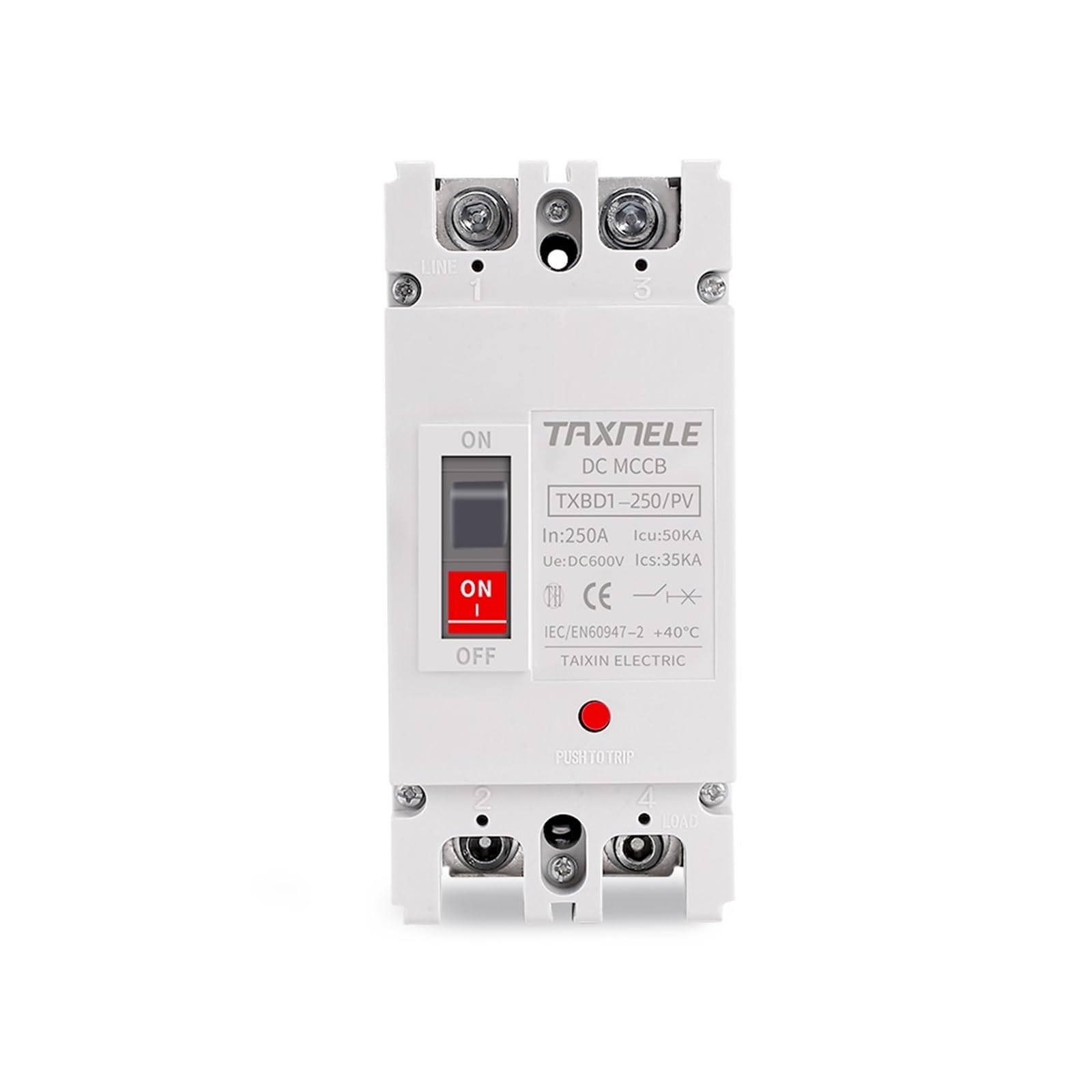 NVSFZGIYG Solar Molded Case DC Circuit Breaker MCCB Overload Protection Switch Protector Photovoltaic PV 150A 250A 2P Battery Isolator(25v)